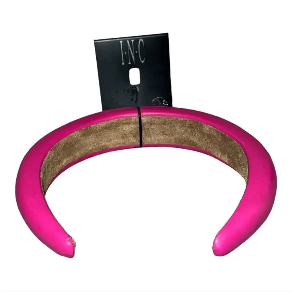 INC International Concepts Padded Fabric Headband Magenta Pink NWT - Picture 3 of 8